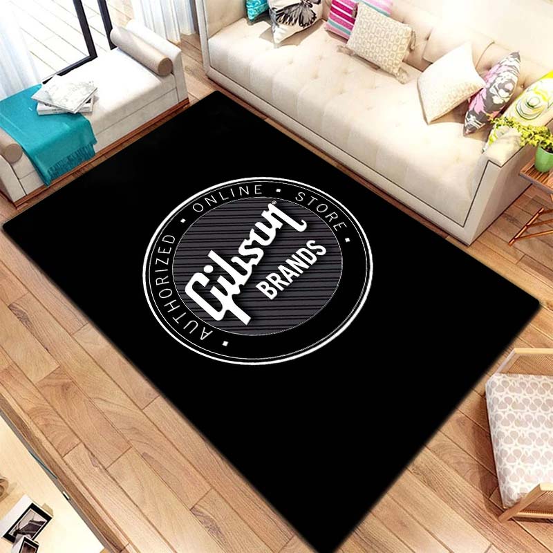 

3D Fender Guitar Logo Print Area Rug Non Slip Floor Mat Soft Washable for Bedroom Living Room Rock Music Fans Home Decor Gift 40x60cm