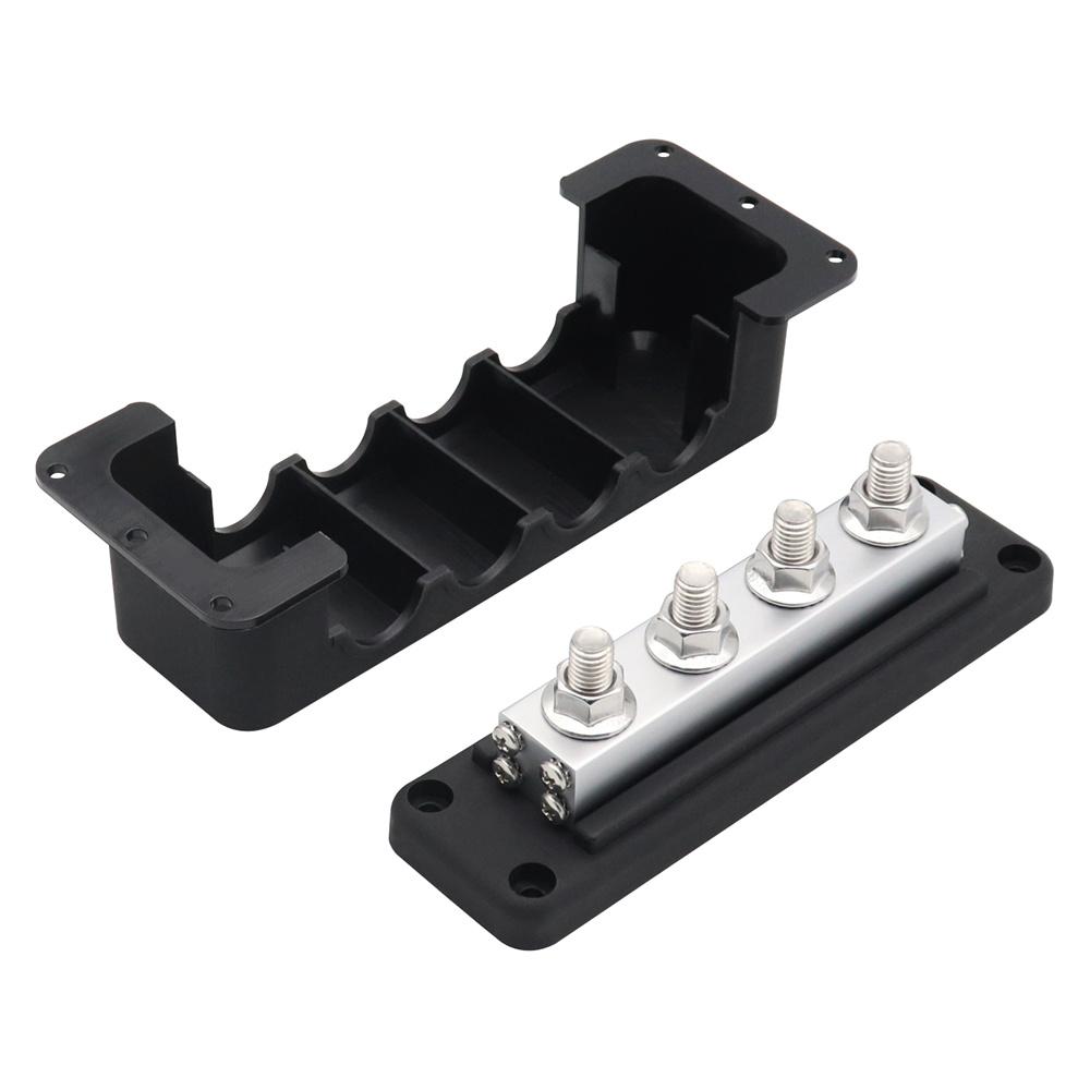 High Current 4*3/8"Bus Bar  Electric Terminal Board 600A  4x10mm Power Terminals
