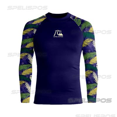 Men's Wetsuit Beach Sunscreen Swimsuit Long Sleeve Top Surf UPF50 Quick-Drying Sportswear