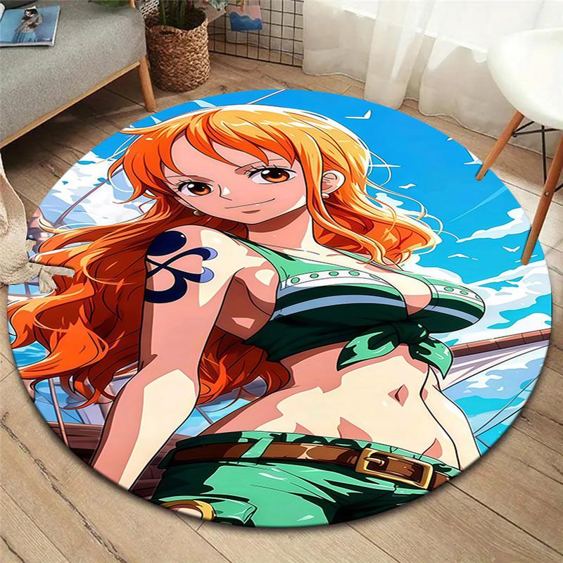 Nami Round Area Rug Carpet Rug For Living Room Bedroom Sofa Playroom Decor Nonslip Floor Mat
