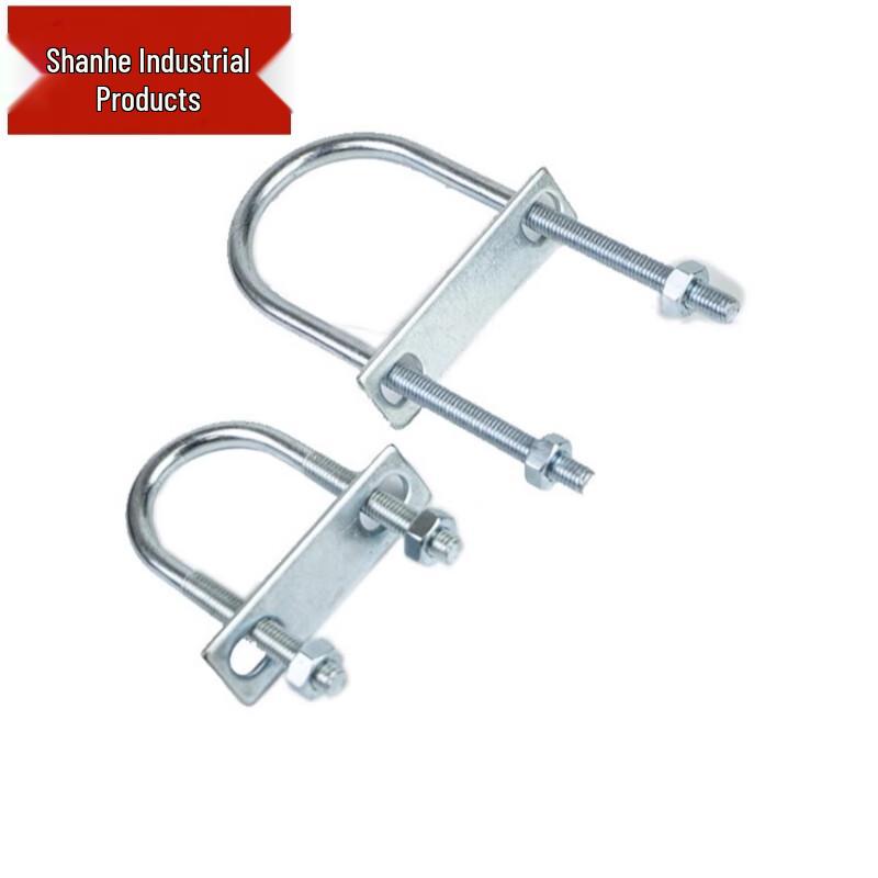 Shanhe Industrial Galvanized Carbon Steel U-Bolt Pipe Clamp 6x40x90mm