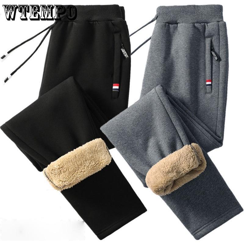 Uomo Fitness Abbigliamento sportivo Pantaloni della tuta Pantaloni della tuta Pantaloni Pantaloni da pista Pantaloni da jogging da uomo M-5XL Pantaloni casual caldi in lana d'agnello invernale