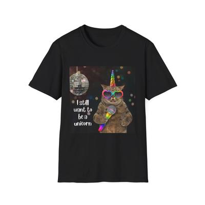 Funny Unicorn Cat T-Shirt, Cute Gift for Cat Lovers, Birthday Tee, Party Shirt,