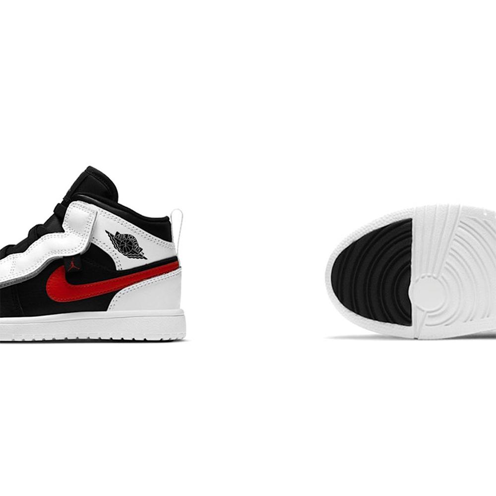 Jordan 1 Mid ALT White Black Red AR6351-075