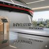 3D ABS 18.9cm HYBRID Emblem Badge Car Body Trunk Sticker Decal For Lexus CT200h RX450h ES300h Auto Accessories GE8