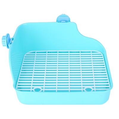Square Shape Pet Toilet Small Animal Toilet for Rabbit Chinchilla Guinea Pig Cage Use Green