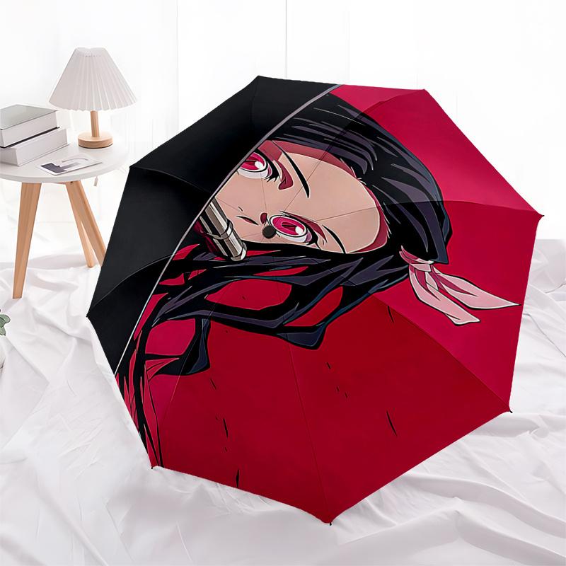 

Anime Character Umbrella: Automatic Opening and Closing, Portable 3-Fold Design with 8-Bone Iron Frame - Perfect for Fans, Travelers, Everyd