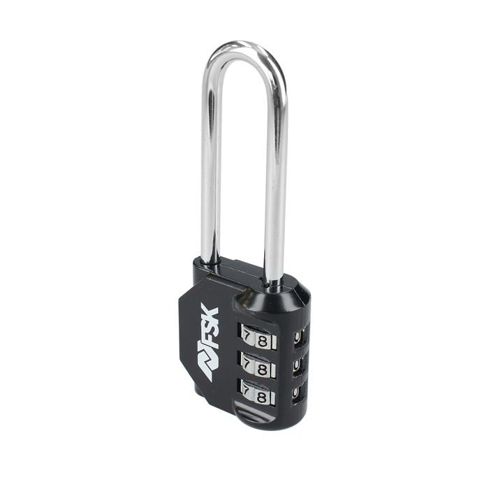 Cadenas - Ferrestock - FSKCAN329BK - 3 chiffres - Haute protection anti-vol - Noir