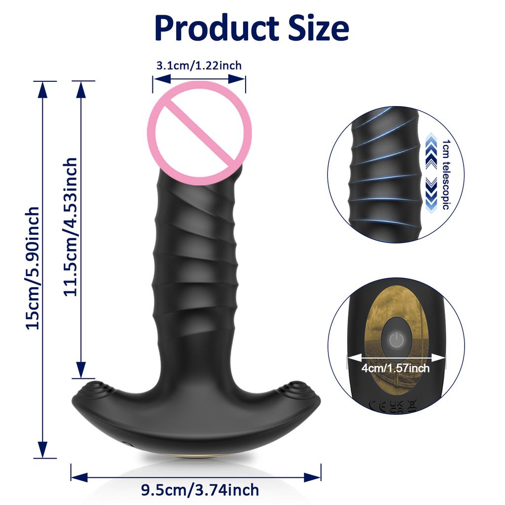 Anal Vibrator Butt Plug Men Women Prostate Massager Stimulator Masturbator Penetration Vagina Anal Vibrating Adult Sex Toys 18