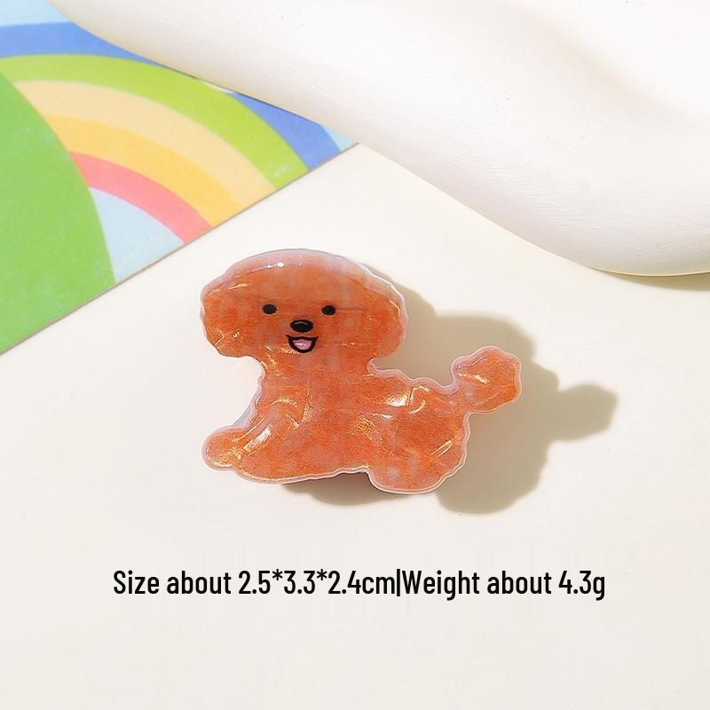 Niedliche Ozeantier Acetat Krallenklemme: Muschel, Delfin, Seestern, Welpen-Design