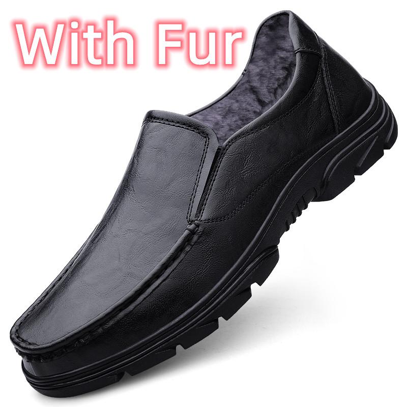 Móda Pravá Kůže Řidičské Ležérní Boty Luxusní Pánské Mokasíny Měkké Mokasíny Podzimní Zimní Boty Muž Vysoká Kvalita Pánské Společenské Boty