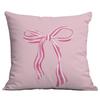 New Pink Creative Bow Small Fresh and Cute Home Living Room Bedroom Cushion Pillow Case Decoration