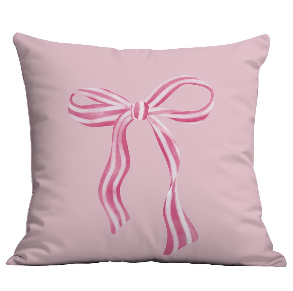 New Pink Creative Bow Small Fresh and Cute Home Living Room Bedroom Cushion Pillow Case Decoration