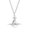 Nehzy 925 Sterling Silver New Woman Fashion Jewelry High Quality Crystal Zircon Heart Pendant Necklace Length 45cm