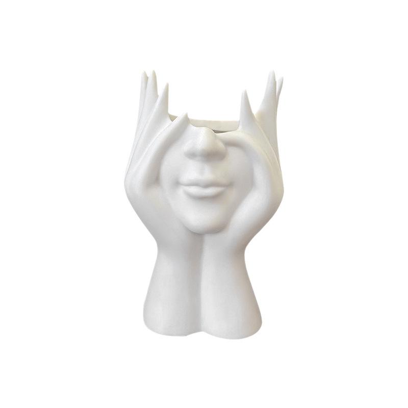 Creative Human Body Art Styling Office Supplies Desktop Multifunctional Storage Pen Holder Makeup Brush Holder Decoration