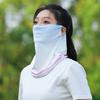 Ice Silk Sunscreen Face Sun Protection Face Guard Breathable Holes Protector Neck Clavicle