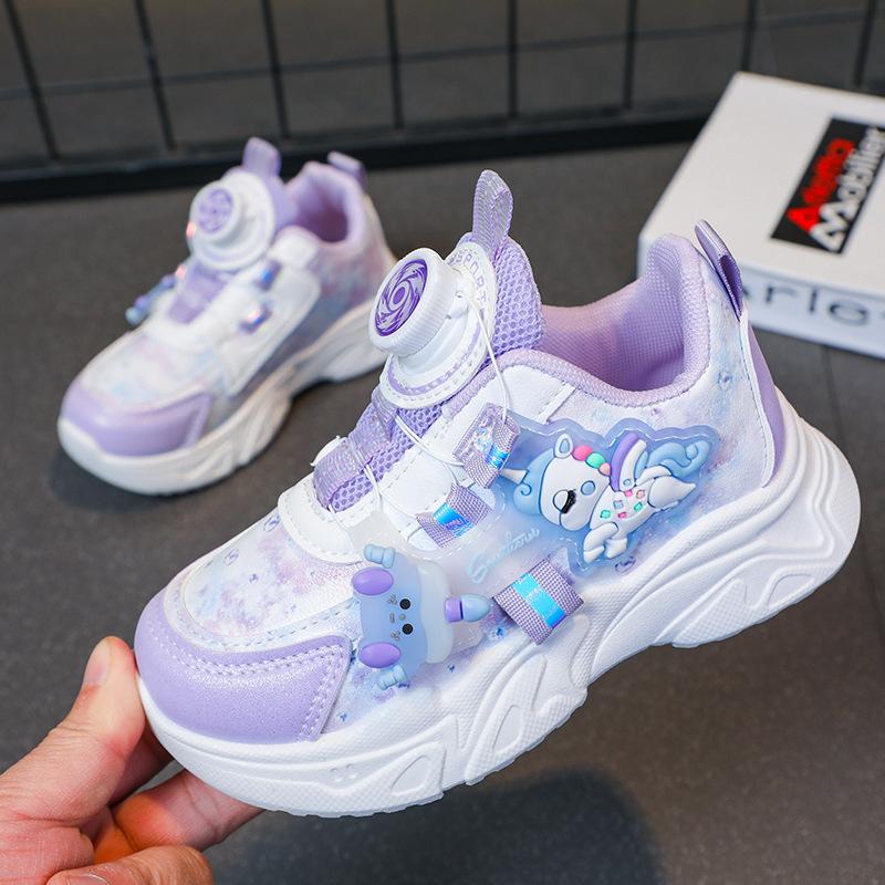 Children's sports shoes and girls' shoes 2025 spring and autumn new breathable running shoes fashionable versatile boys' dad shoes mesh shoes