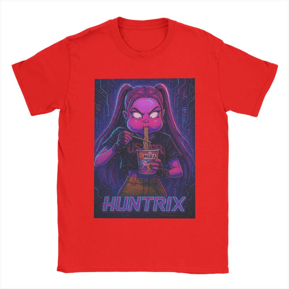 Funny Huntrix K Pop Demon Hunters Men's Women Printed T Shirts Awesome Tees Short Sleeve Crew Neck T-Shirts Cotton 3XL Clothing
