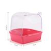 Removable Bath Box Bathing Basin Bird Cage Accessories Supplies For Small Birds Parrots