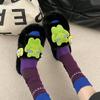 Cozy Cute Frog Plush Bottom Slippers For Women Perfect For Indoor Home Comfort