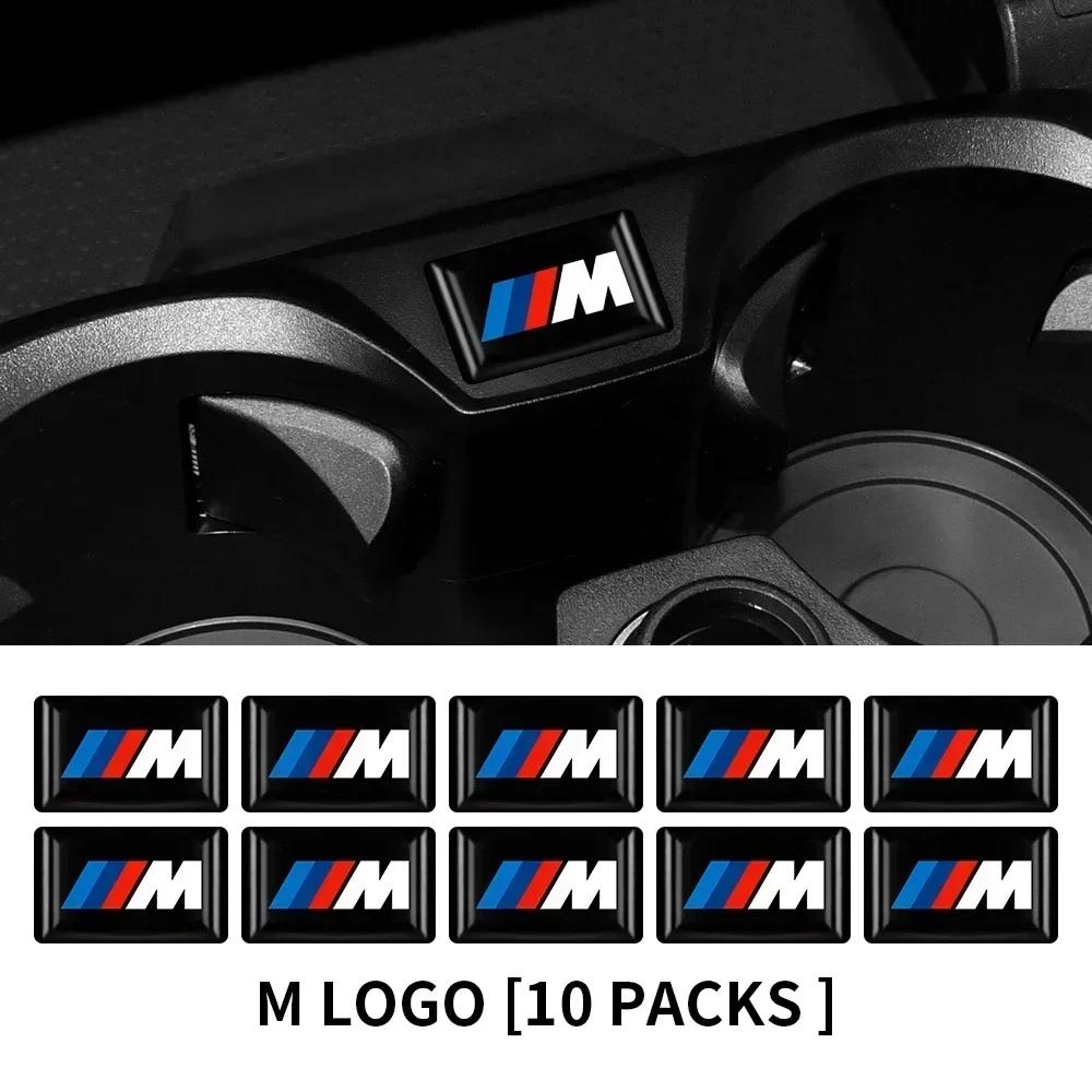 

Hot 2025 10/20Pcs Car Styling 3D Emblem Epoxy Decoration Stickers For Bmw M Performance Alpina X1 X3 X4 E87 E36 E46 E90 E39 F10 10PCS