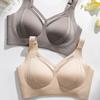 Women Invisible Liquid Foundation Bra Seamless Anti‑Gravity Lift Plus Size Minimizer Bra Thin Large Bust Bra Gather Side Fat