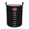 Custom N-Narutoes Akatsukis Laundry Basket Collapsible Uchiha Itachie Sasuke Hamper for Nursery Toys Organizer Storage Bins