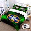 Brazil Football Crest Pattern. Bedding Sets Duvet Cover Sets Duvet Covers Pillowcases(1 * Duvet Cover 2 * Pillowcases, Without Duvet Insert)