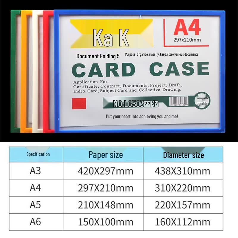 Jiangyi A4 Magnetic Document Display Holders