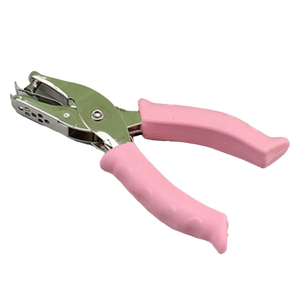 Μονή Διατρητική Μηχανή 6mm Χειρός Μεταλλική για Ετικέτες Χαρτιού με Λαβή με Λαστιχένια Λαβή για Σχολείο Σπίτι