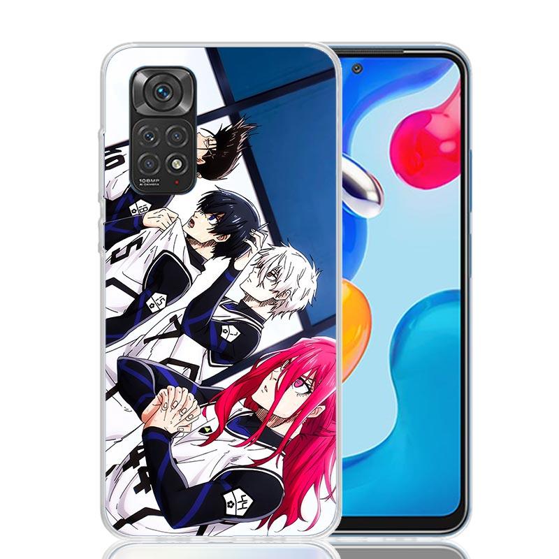 Blue Lock Isagi Yoichi Phone Case For Xiaomi Redmi Note 10 9 9S 8 8T 7 5 Mi 12T 11T 10T 9T 15 Pro 14 Ultra 12 11 Lite 11i 12X