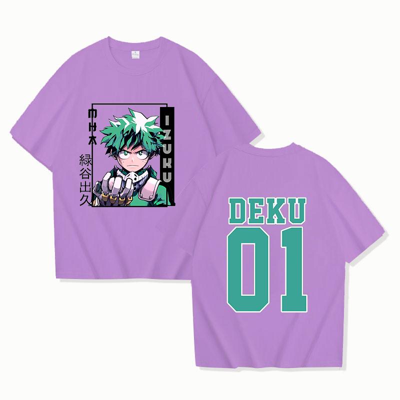 Hot Deku Funny Summer T-Shirt Harajuku Anime Print Fashion Short Sleeve Summer Casual T-Shirt Tops