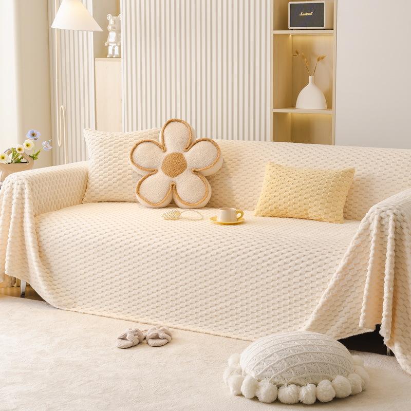 Winter Plüsch Einteiliger Sofabezug Stoff Verdickt Warme Sofa Handtuch Winter High-End Rutschfest All-inclusive Bezug
