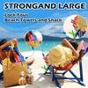 8PCS Large Beach Towel Clips for Beach Chairs, 3.7 Inch Windproof Towel Chair Clips for Beach/Pool/Cruise Chairs, Clothes P Heavy Duty 4 Colors