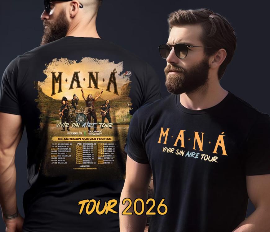 mana tour 2026 tShirt unisex comfortable and soft tshirt Unisex T-Shirt S