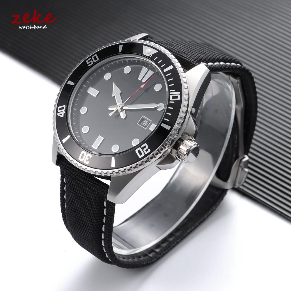 Cinturino per Orologio in Tela e Nylon da 20mm 22mm per Omega Seamaster 300 Cinturino per Speedmaster AT150 Fibbia Pieghevole Braccialetto Sportivo da Uomo
