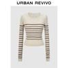 UR Women's Color-Block Striped Ribbed Knit Sweater