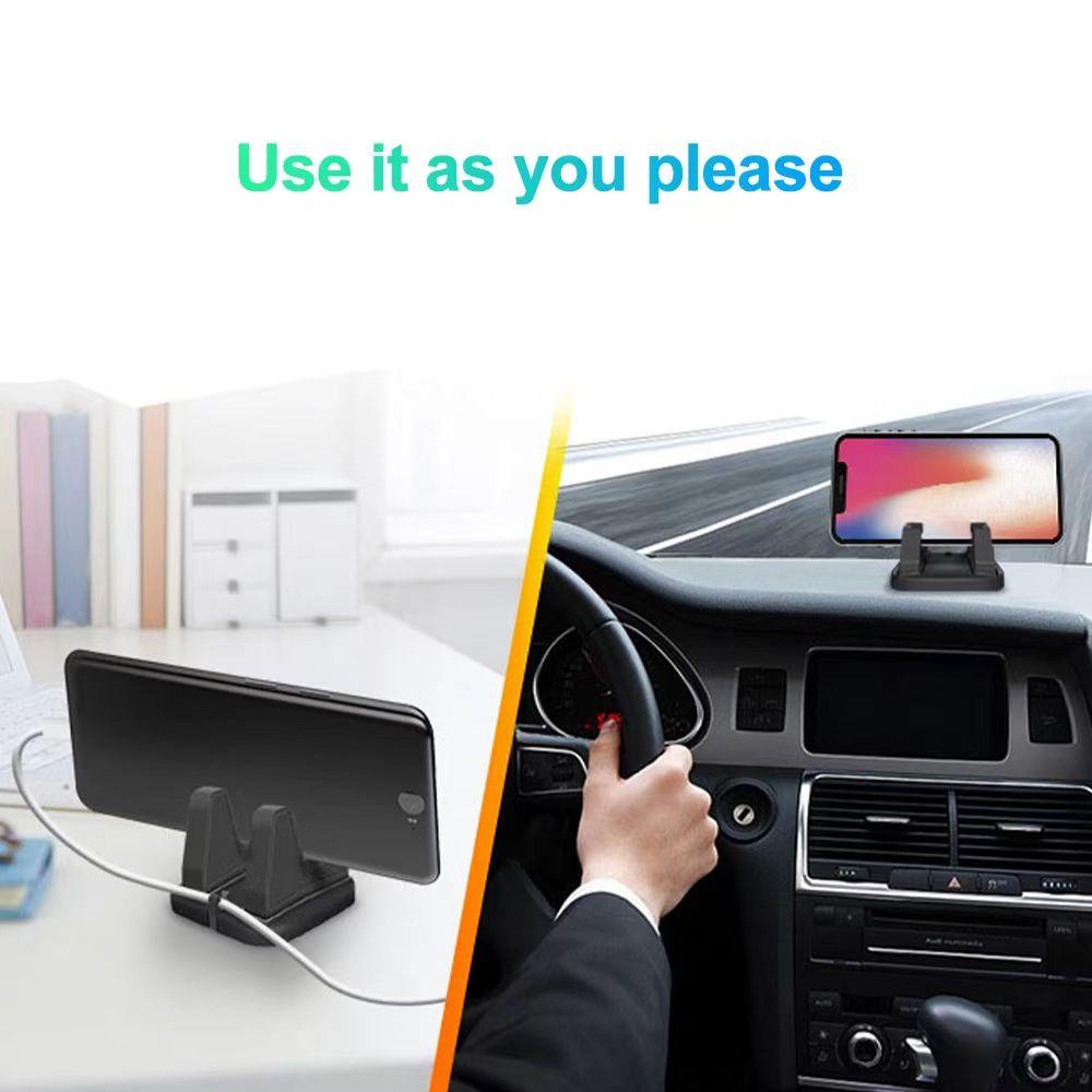 Car Phone Holder Stick To Dashboard Bracket Phone Stand Silicone Car Dashboard GPS Stable Phone Supports High Quality