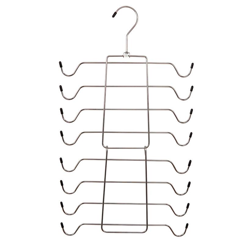 1pc-Hanging Folding Hanger, Multifunctional Clothes Storage Rack, Traceless and Multifunctional Clothes Rack
