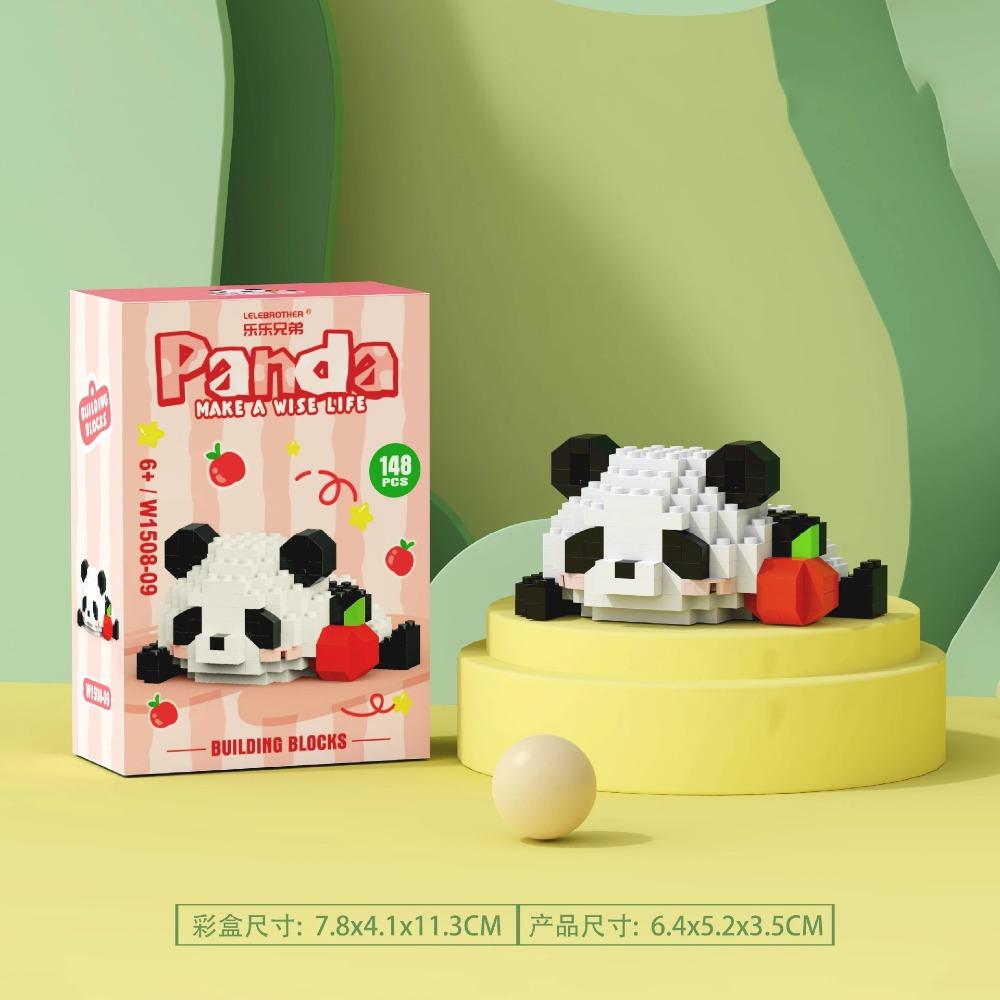 Chinese Panda Mini Building Blocks Construction Set Block Animals Model Assembly Bricks DIY Home Decoration Toys for Girls Gifts