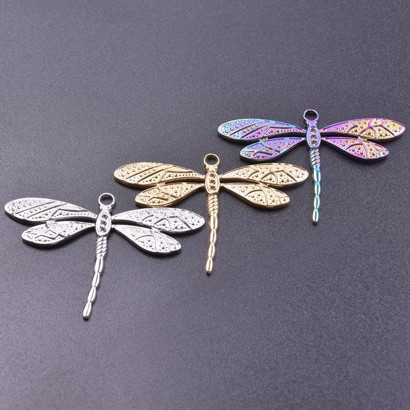 6Pcslot Animal Flying Dragonfly Pendant Jewelry Making Bulk Charms Accessories For Womenmen Pendant Diy Necklace Earring Charm