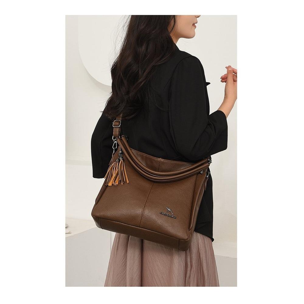Lightweight Large Capacity Faux Leather Multipurpose Storage Bag for Daily Use