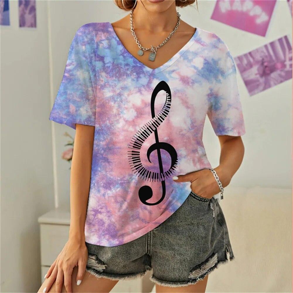 Everyday Versatile Little White Rabbit 3D Print Casual Women T Shirt 2023 Summer Cartoon Short Sleeved Fashion Loose Ladies Top