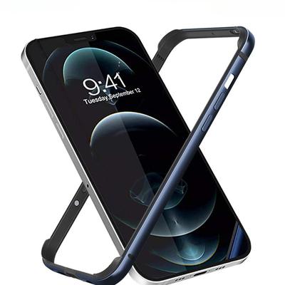Custodia Bumper per iPhone 14 15 16 13 12 Mini 11 Pro Max 12Pro 11Pro XR X XS Lusso Alluminio Metallo Silicone Telaio per Telefono Blu Nero Accessori