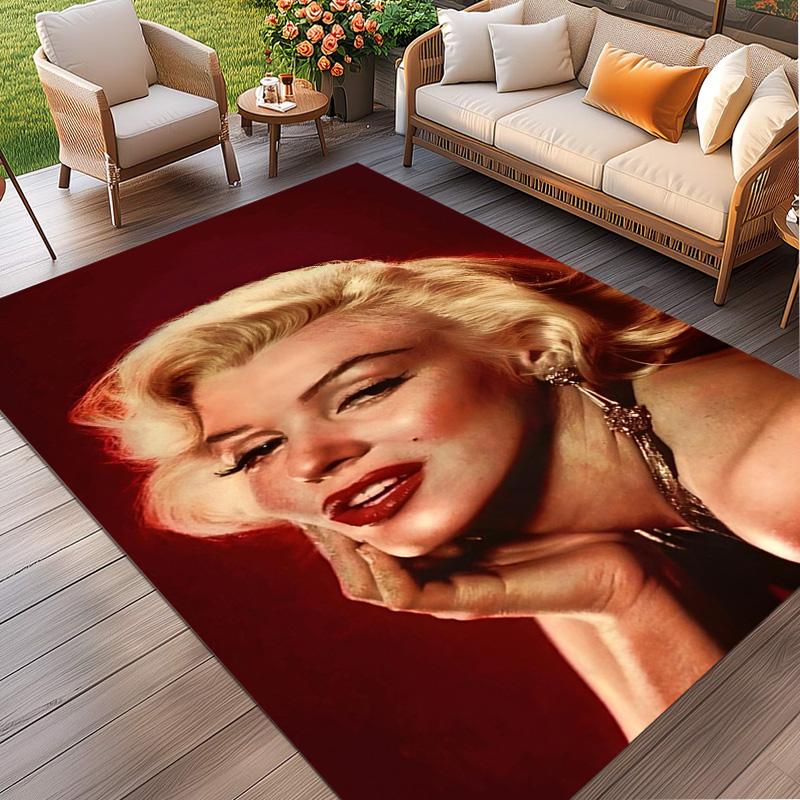 Marilyn Monroe Print Vloerkleed, Wasbaar Vloerkleed, Voor Entree Slaapzaal Wasruimte Kantoor Studeerkamer, Woondecoratie Verjaardag Kerstcadeau