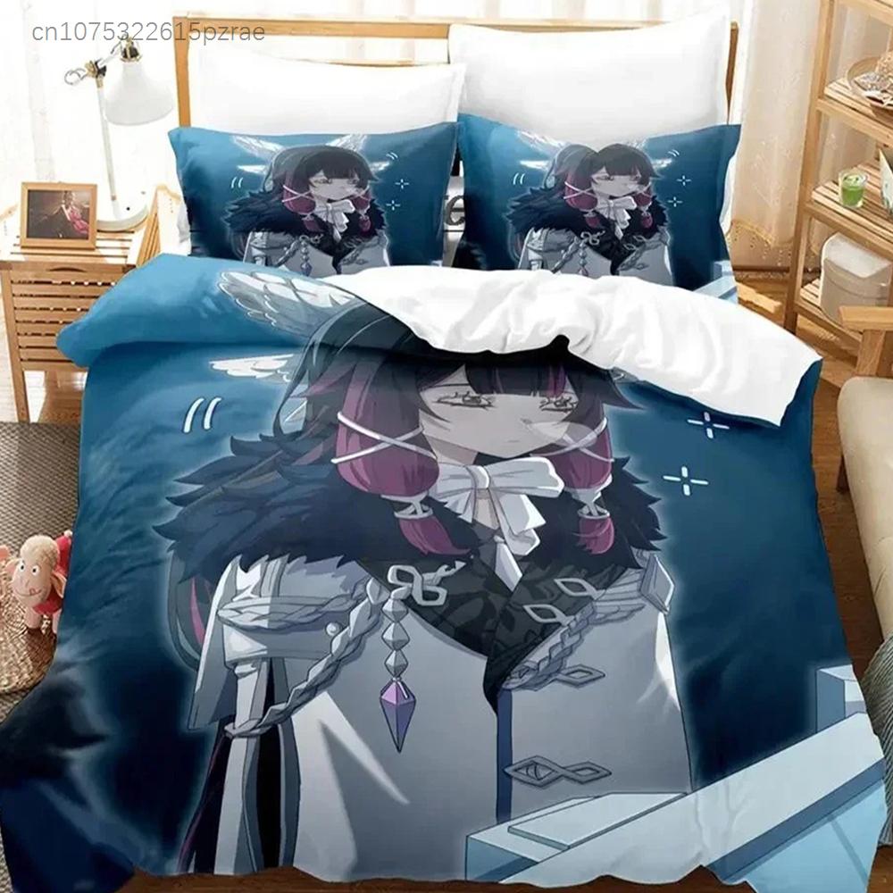 Genshin Impact Columbina Bedding Set For Bedroom Soft Modern Bedspreads Comefortable Kids Duvet Cover Quilt Cover And Pillowcase