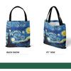 [Leinentasche] Van Gogh-Leinentasche, Ölgemälde, Sternennacht, Sonnenblumen, Aprikosenblüten, selbst Openair-Kaffeesitz-Handtasche