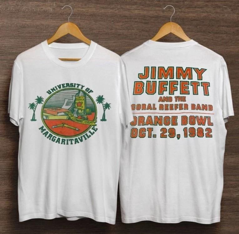 VTG 80s Jimmy Buffett of Margaritaville Concert Tour Classic T-Shirt S