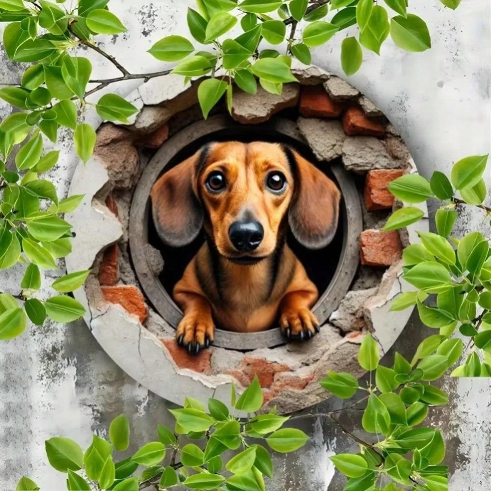 Whimsical Dachshund Metal Wall Art Vintage Home Decor Gift