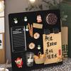 DIY Design Magnetische Tafel Metall Aufbewahrungs-Displaytafel Desktop Nachrichtentafel Nachrichtenanzeige